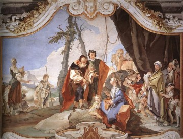 Giovanni Battista Tiepolo Painting - Palazzo Patriarcale Rachel Hiding the Idols from her Father Laban Giovanni Battista Tiepolo